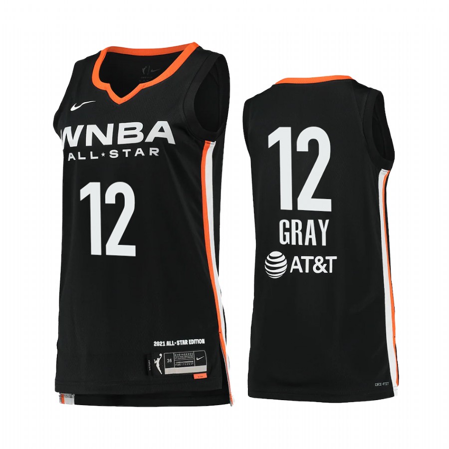 Las Vegas Aces Chelsea Gray 2021 WNBA All-Star Victory Women Black #12 Jersey