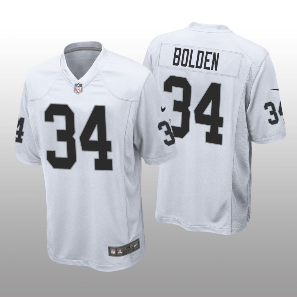 Las Vegas Raiders Brandon Bolden White Jersey Game - Men's