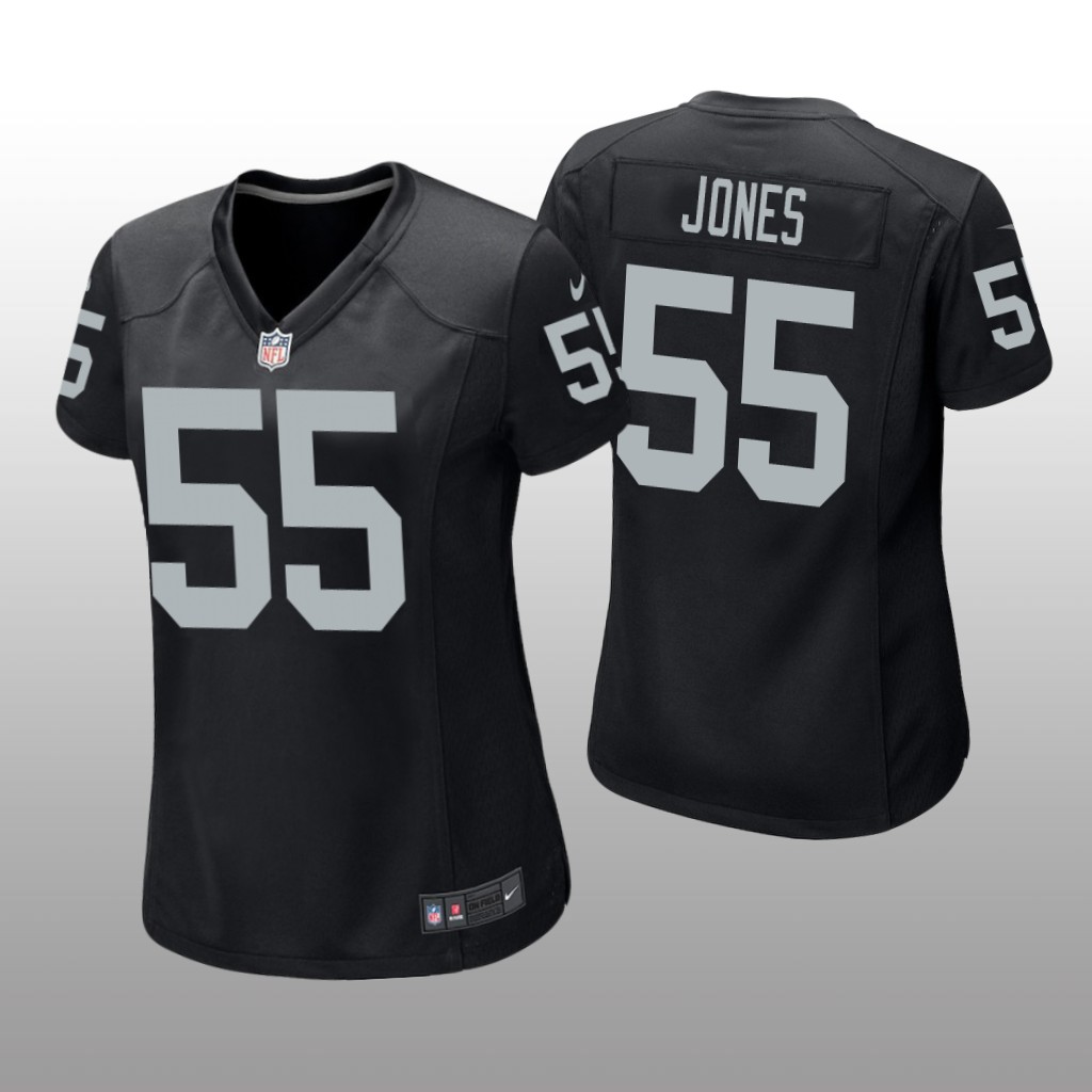 Las Vegas Raiders Chandler Jones Black Jersey Game - Women's