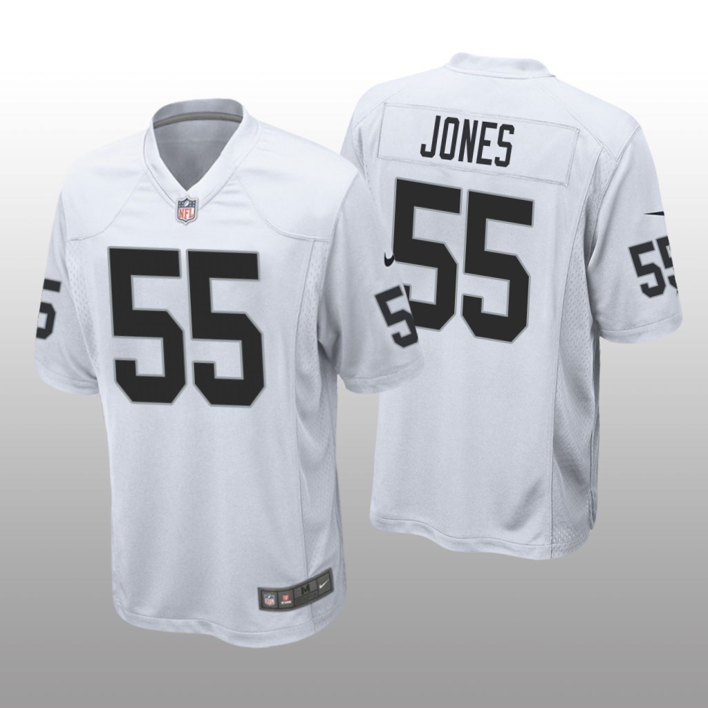 Las Vegas Raiders Chandler Jones White Jersey Game - Men's