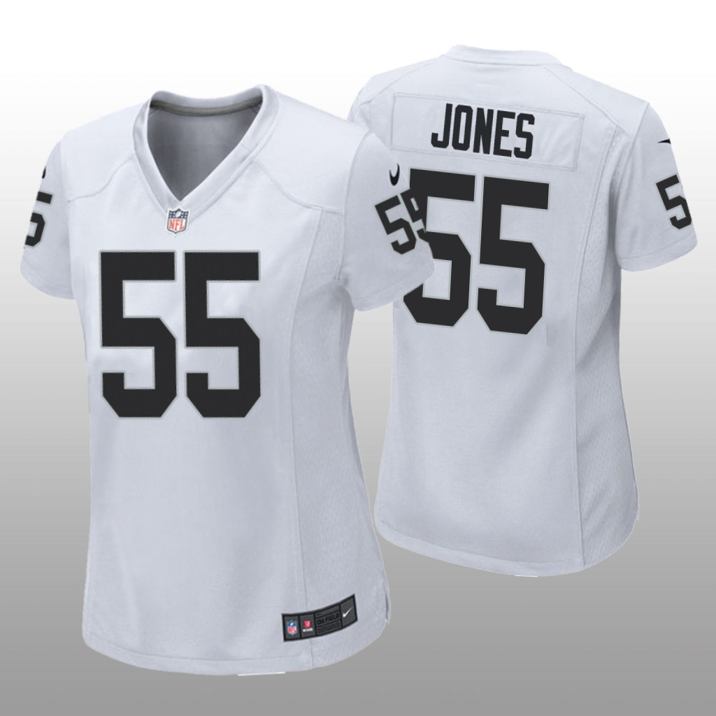 Las Vegas Raiders Chandler Jones White Jersey Game - Women's