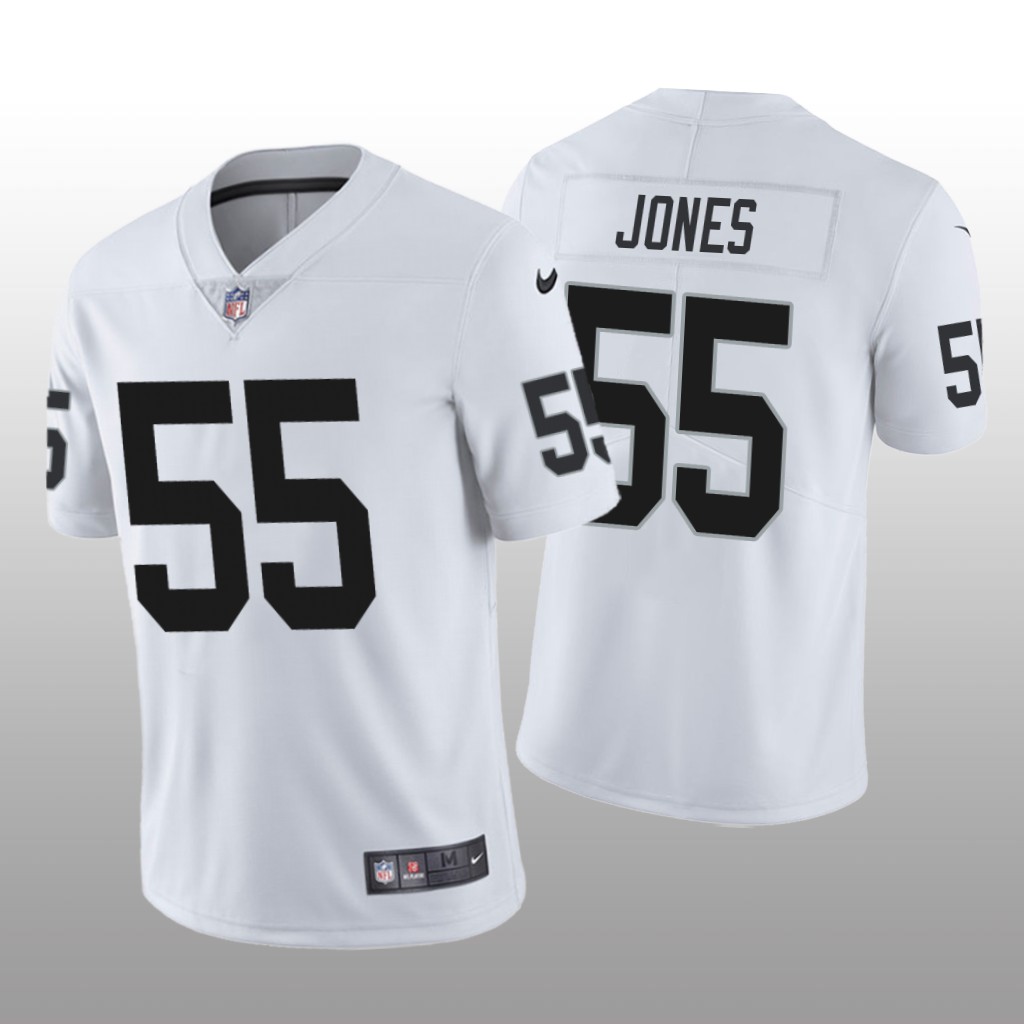 Las Vegas Raiders Chandler Jones White Jersey Vapor Limited - Men's