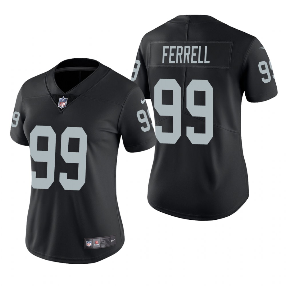 Las Vegas Raiders Clelin Ferrell Black Jersey Vapor Limited - Women's