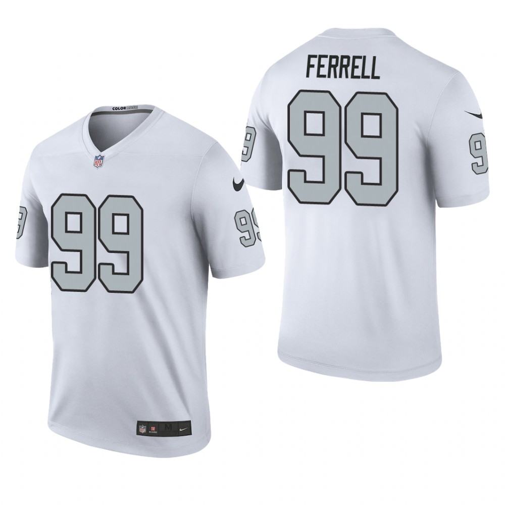 Las Vegas Raiders Clelin Ferrell White Jersey Color Rush Legend - Men's