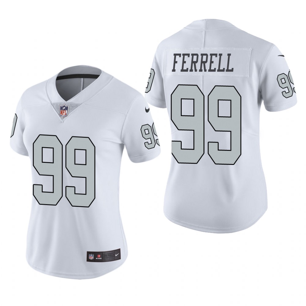 Las Vegas Raiders Clelin Ferrell White Jersey Color Rush Limited - Women's