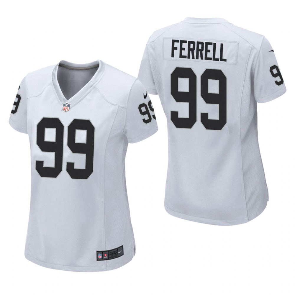 Las Vegas Raiders Clelin Ferrell White Jersey Game - Women's
