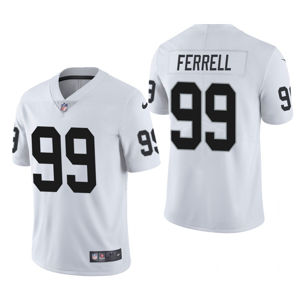 Las Vegas Raiders Clelin Ferrell White Jersey Vapor Limited - Men's