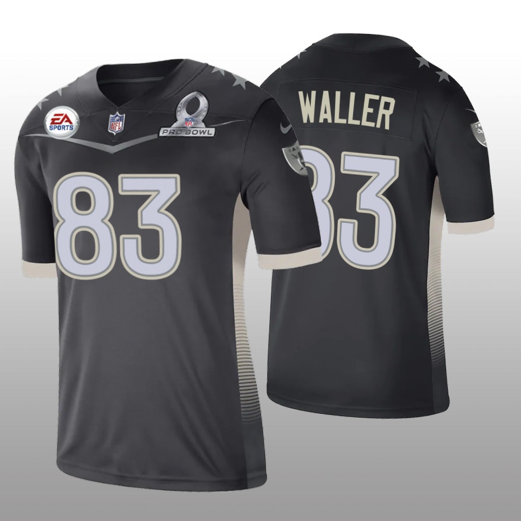 Las Vegas Raiders Darren Waller Anthracite Jersey 2021 AFC Pro Bowl Game - Men's