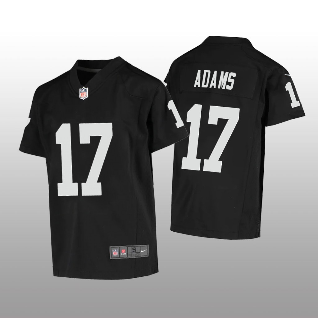 Las Vegas Raiders Davante Adams Black Jersey Game - Youth