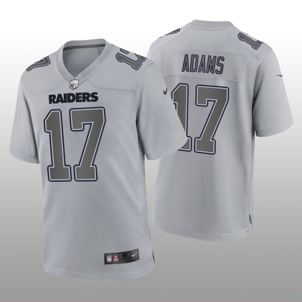 Las Vegas Raiders Davante Adams Gray Jersey Atmosphere Fashion Game - Men's