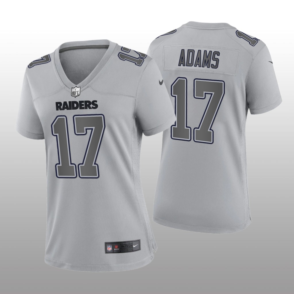 Las Vegas Raiders Davante Adams Gray Jersey Atmosphere Fashion Game - Women's