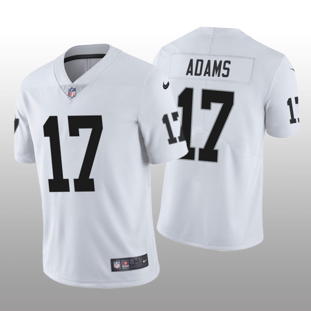 Las Vegas Raiders Davante Adams White Jersey Vapor Limited - Men's