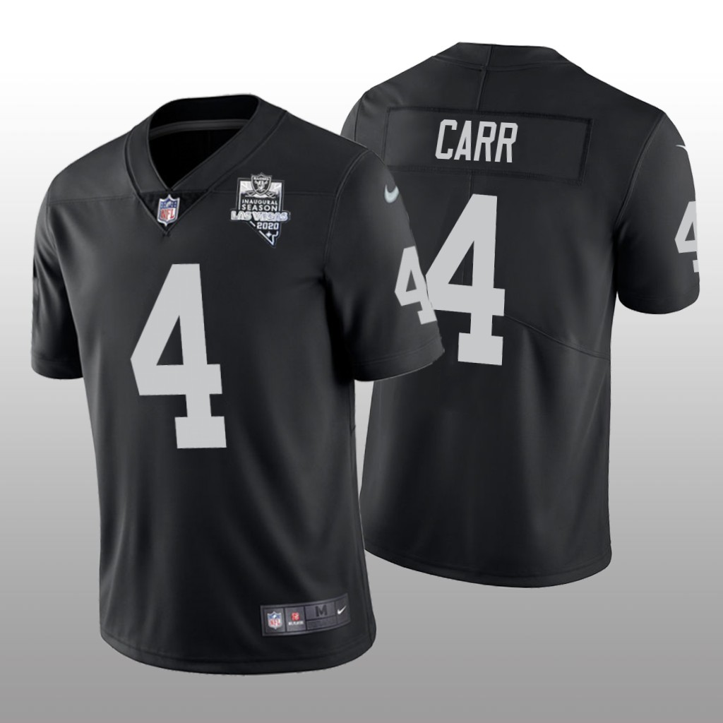 Las Vegas Raiders Derek Carr Black Vapor Limited Jersey 2020 Inaugural Season Men's