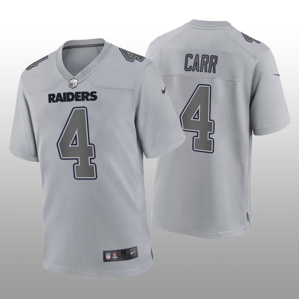 Las Vegas Raiders Derek Carr Gray Jersey Atmosphere Fashion Game - Men's