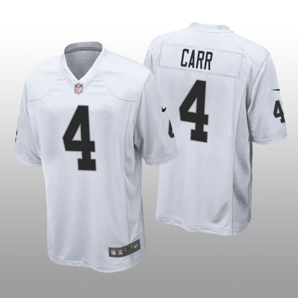Las Vegas Raiders Derek Carr White Jersey Game - Men's