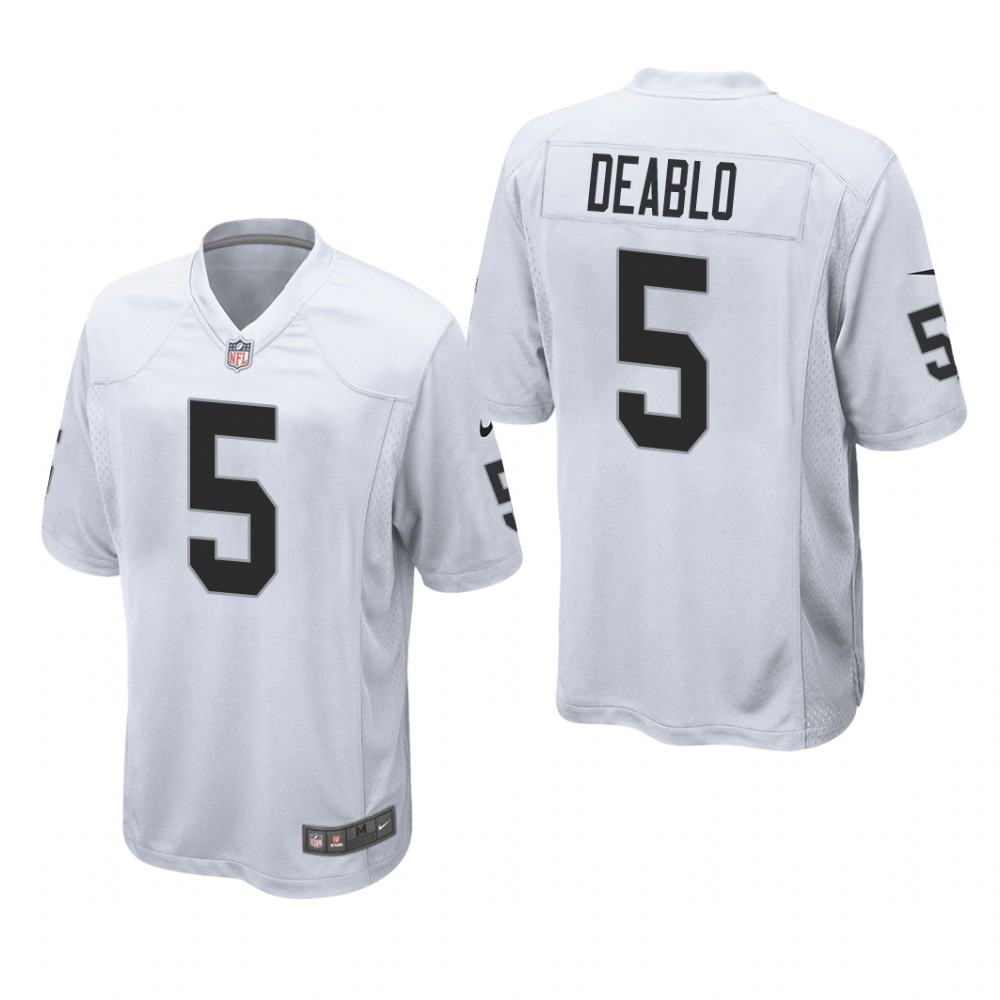 Las Vegas Raiders Divine Deablo White Jersey Game - Men's