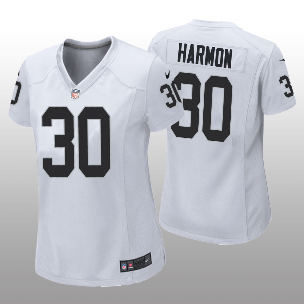 Las Vegas Raiders Duron Harmon White Jersey Game - Women's