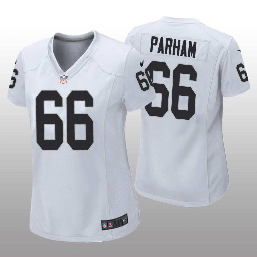 Las Vegas Raiders Dylan Parham White Jersey Game - Women's