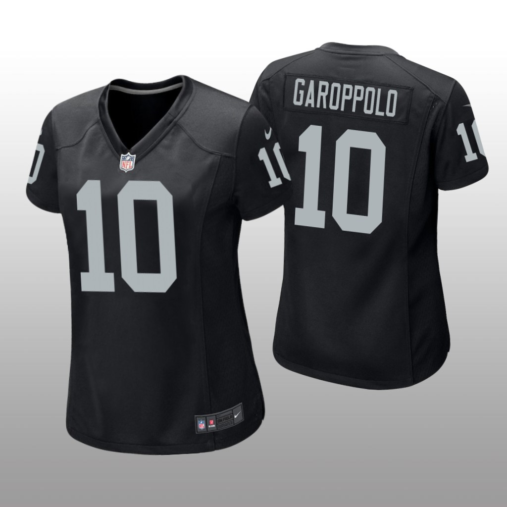Las Vegas Raiders Jimmy Garoppolo Black Jersey Game - Women's