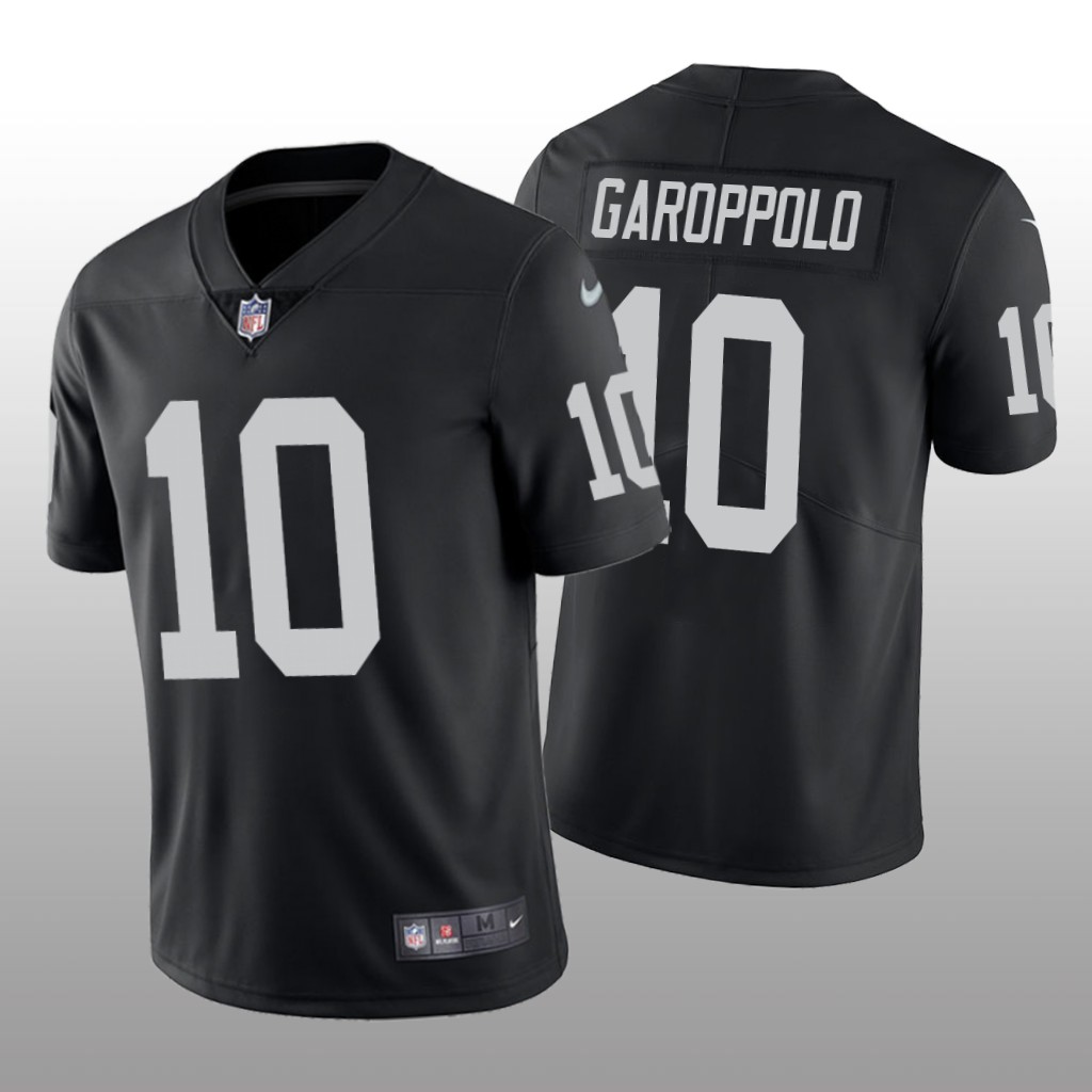 Las Vegas Raiders Jimmy Garoppolo Black Jersey Vapor Limited  - Men's