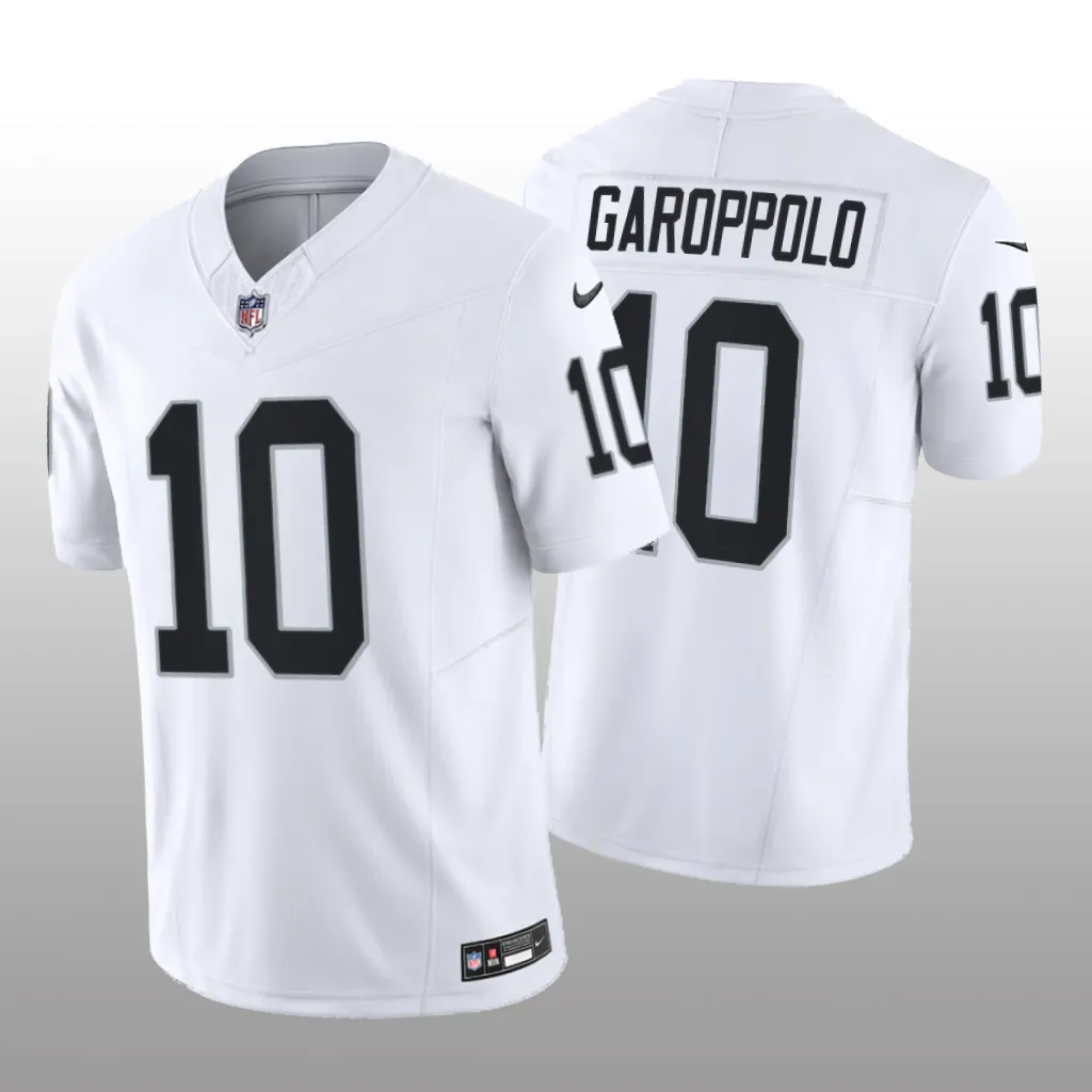 Las Vegas Raiders Jimmy Garoppolo White Jersey 2020 Vapor F.U.S.E. Limited