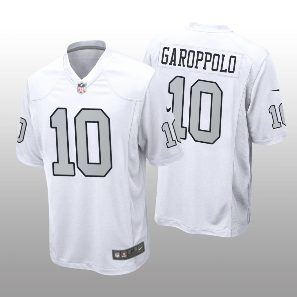 Las Vegas Raiders Jimmy Garoppolo White Jersey Alternate Game - Men's