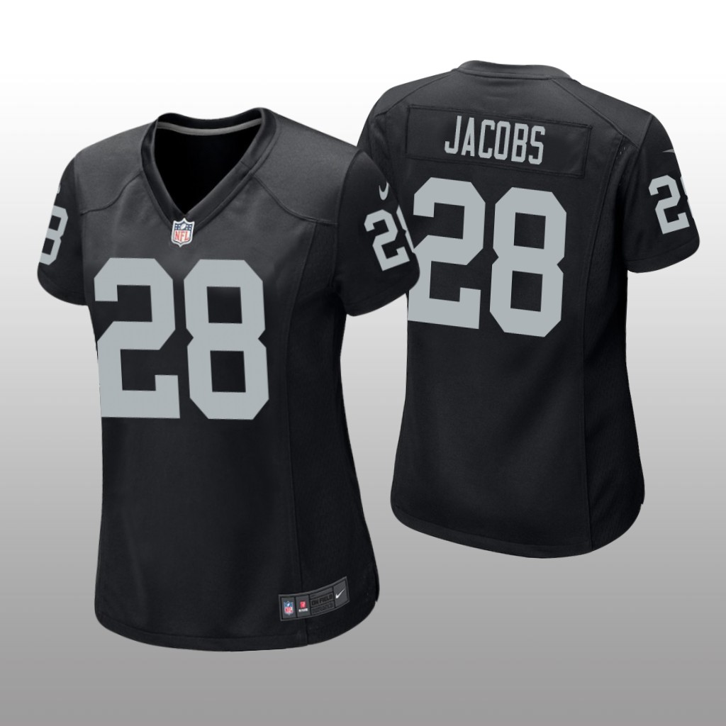 Las Vegas Raiders Josh Jacobs Black Jersey Game - Women's