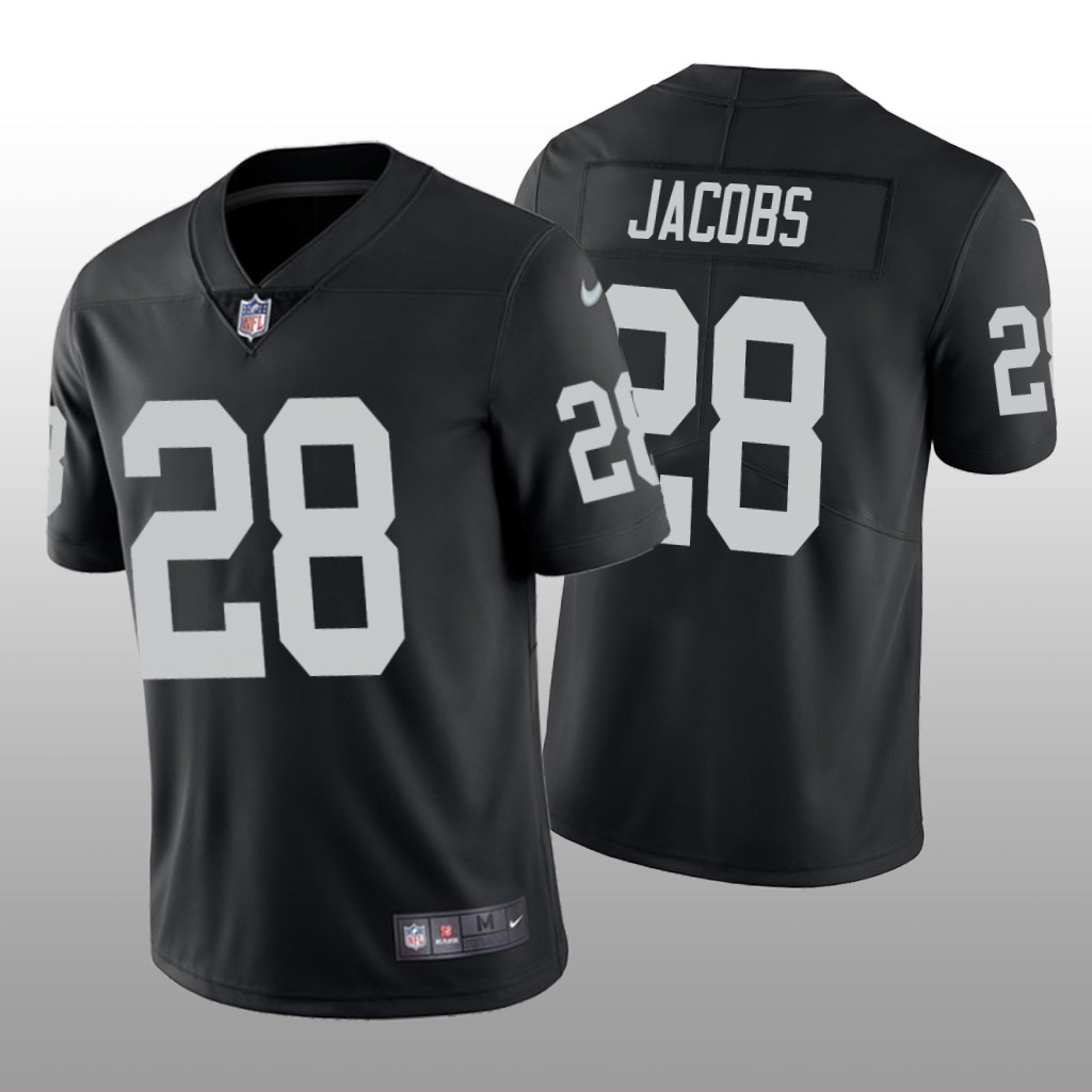 Las Vegas Raiders Josh Jacobs Black Jersey Vapor Limited - Men's