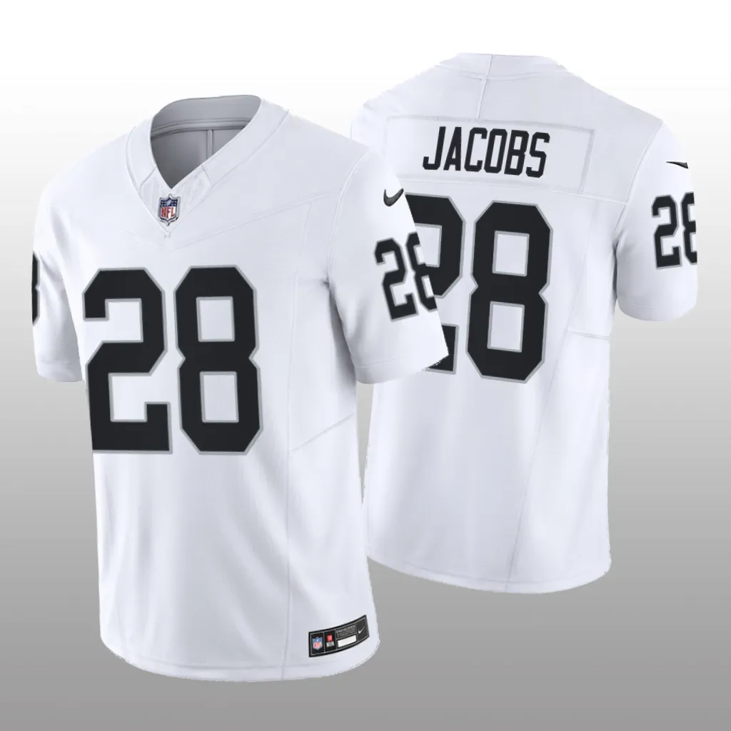 Las Vegas Raiders Josh Jacobs White Jersey 2020 Vapor F.U.S.E. Limited