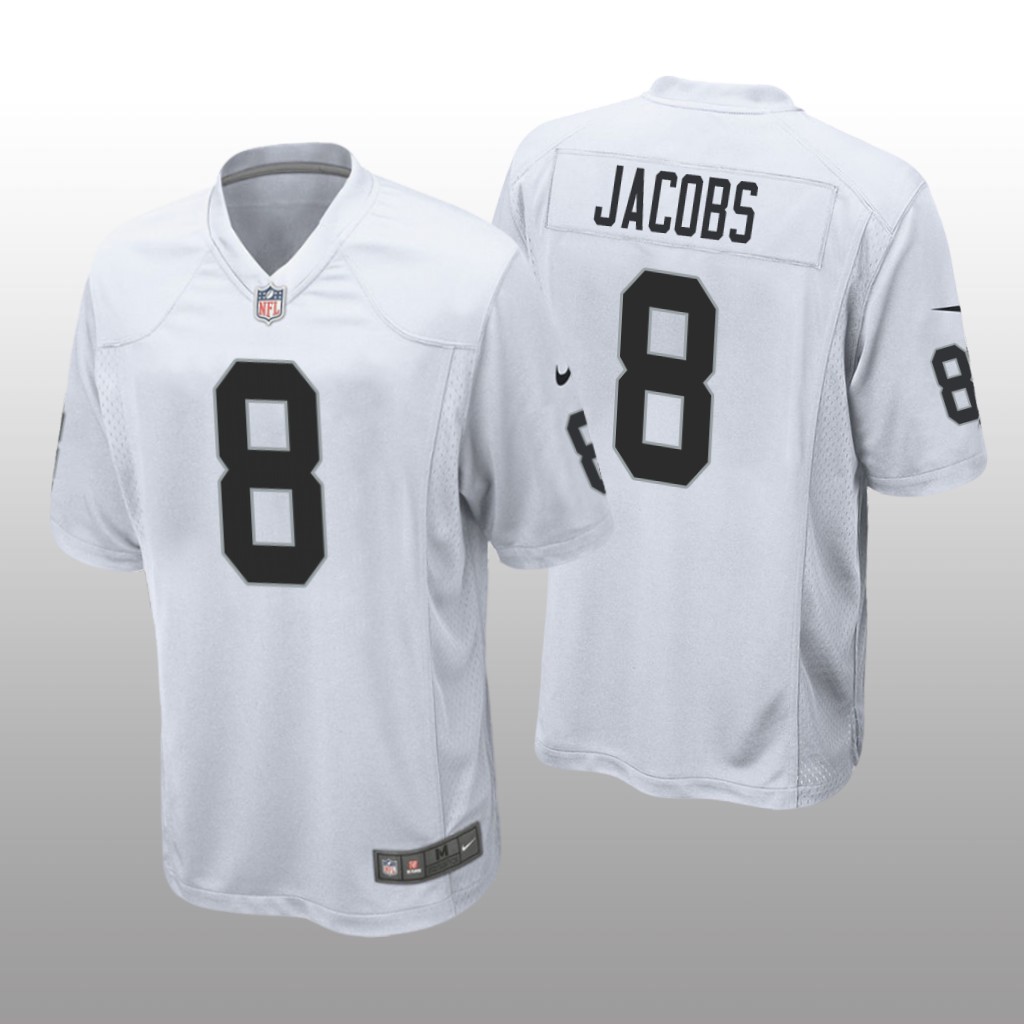 Las Vegas Raiders Josh Jacobs White Jersey Game - Men's