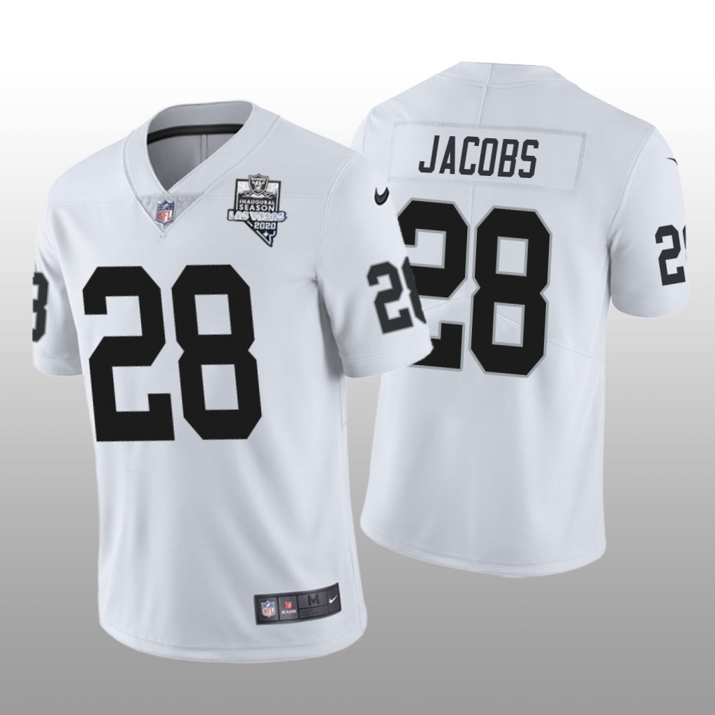 Las Vegas Raiders Josh Jacobs White Vapor Limited Jersey 2020 Inaugural Season Men's