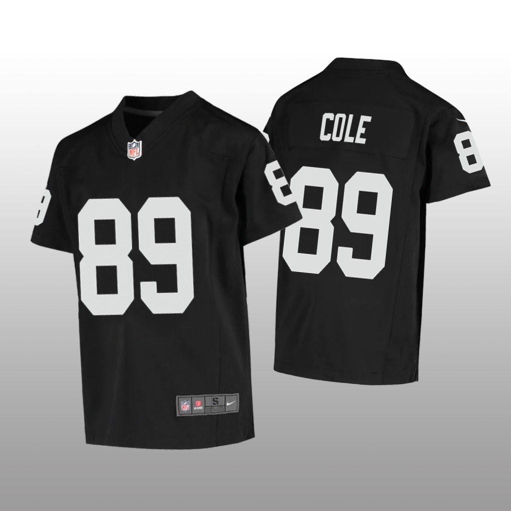 Las Vegas Raiders Keelan Cole Black Jersey Game - Youth