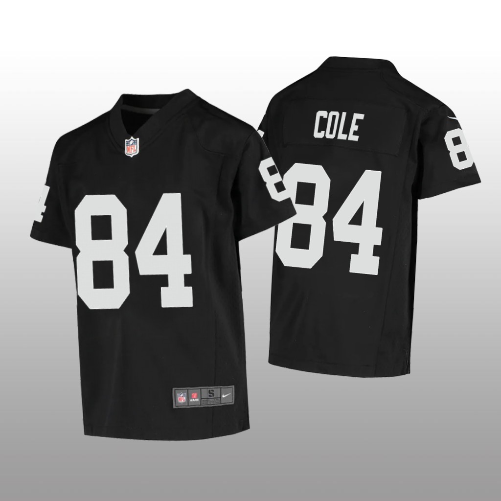 Las Vegas Raiders Keelan Cole Black Jersey Game - Youth