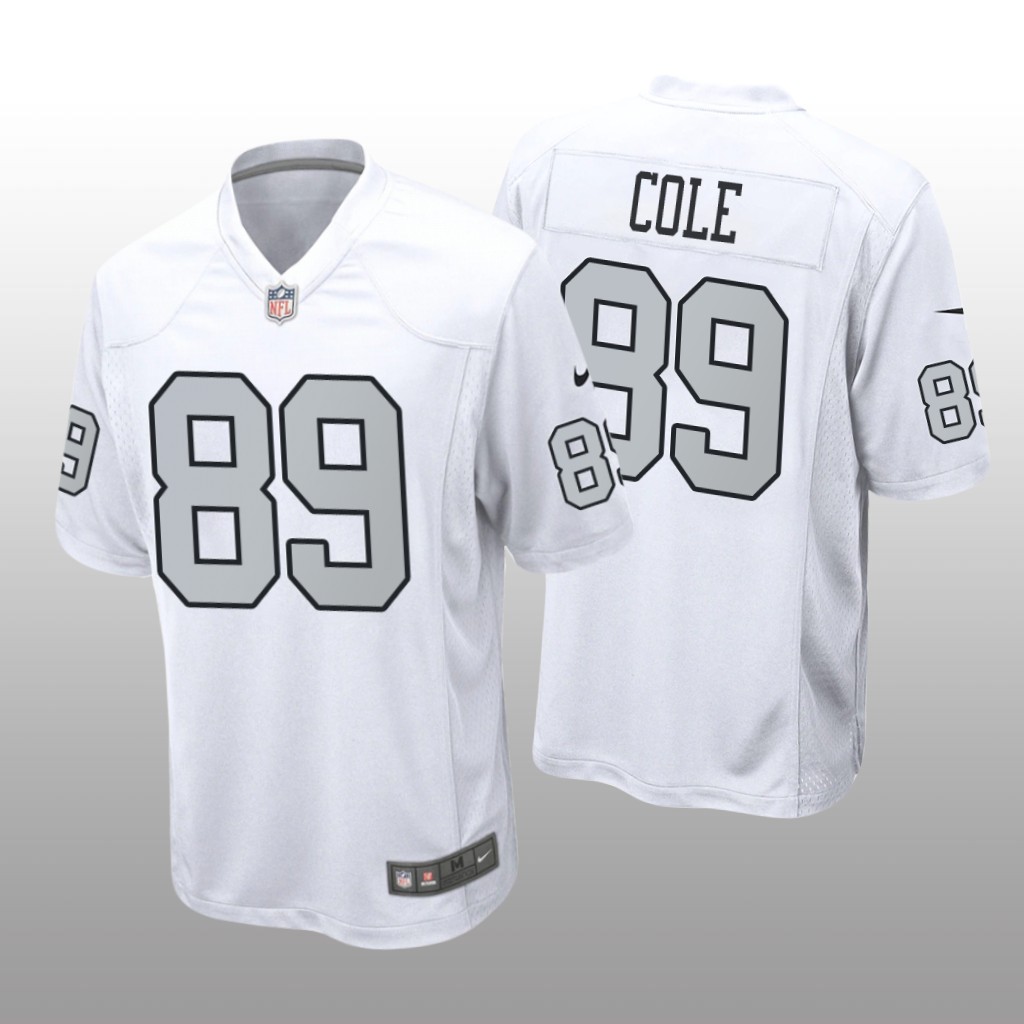 Las Vegas Raiders Keelan Cole White Jersey Alternate Game - Men's
