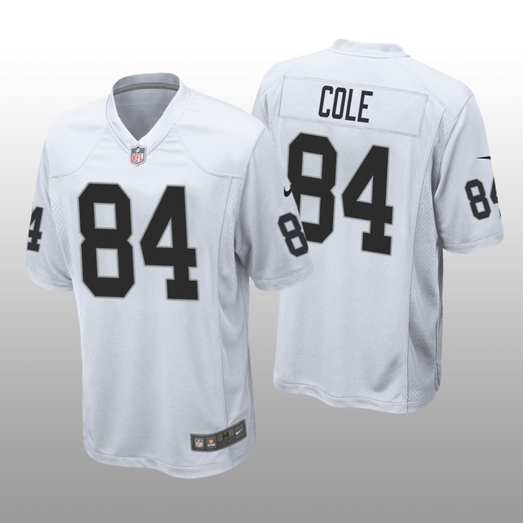 Las Vegas Raiders Keelan Cole White Jersey Game - Men's