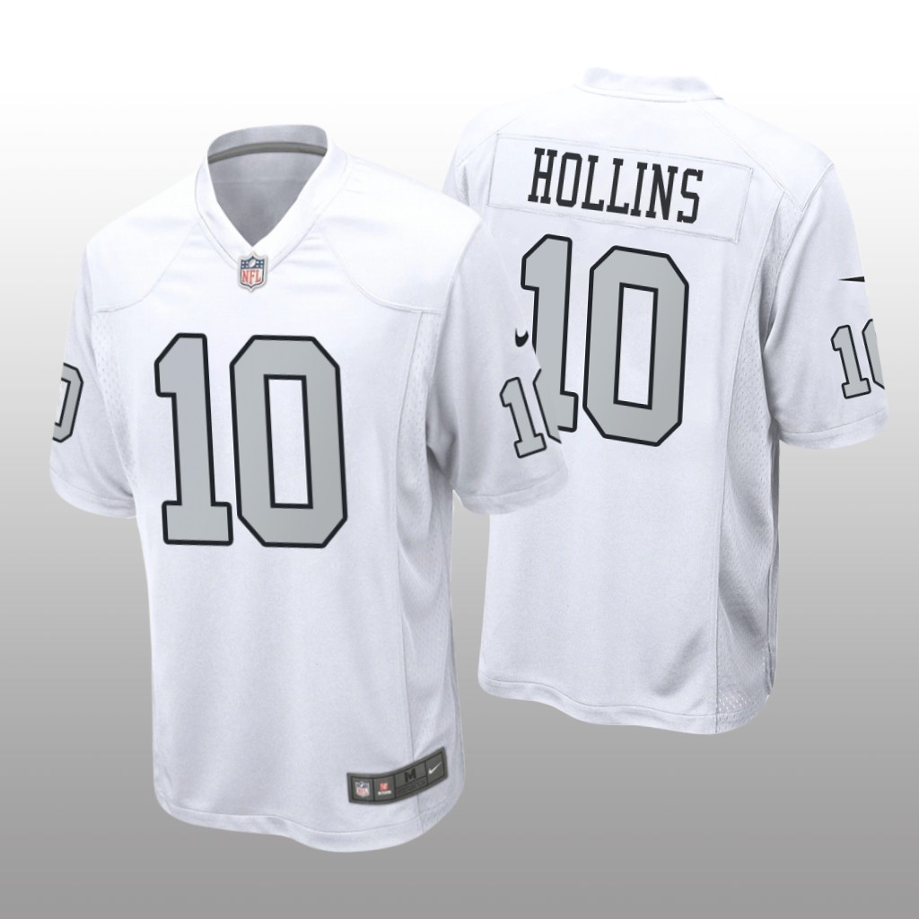 Las Vegas Raiders Mack Hollins White Jersey Alternate Game - Men's