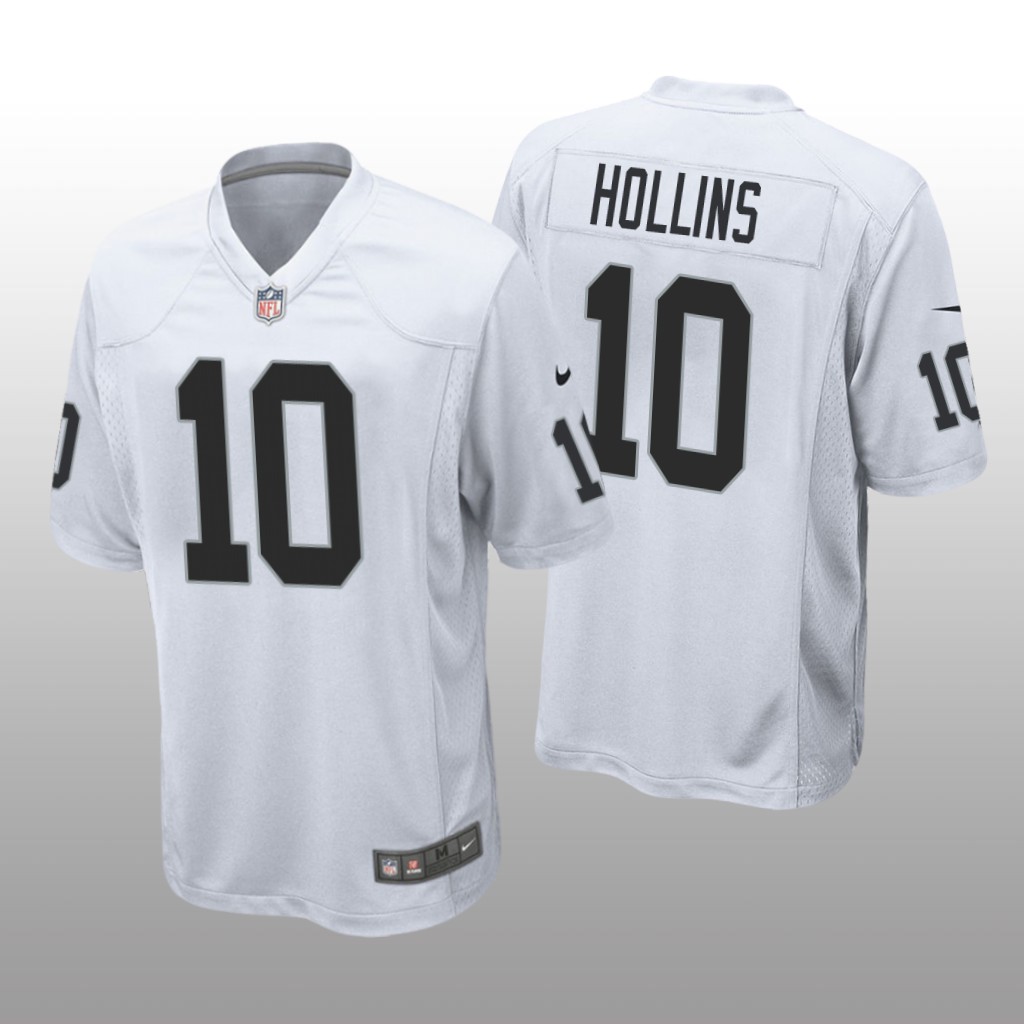 Las Vegas Raiders Mack Hollins White Jersey Game - Men's