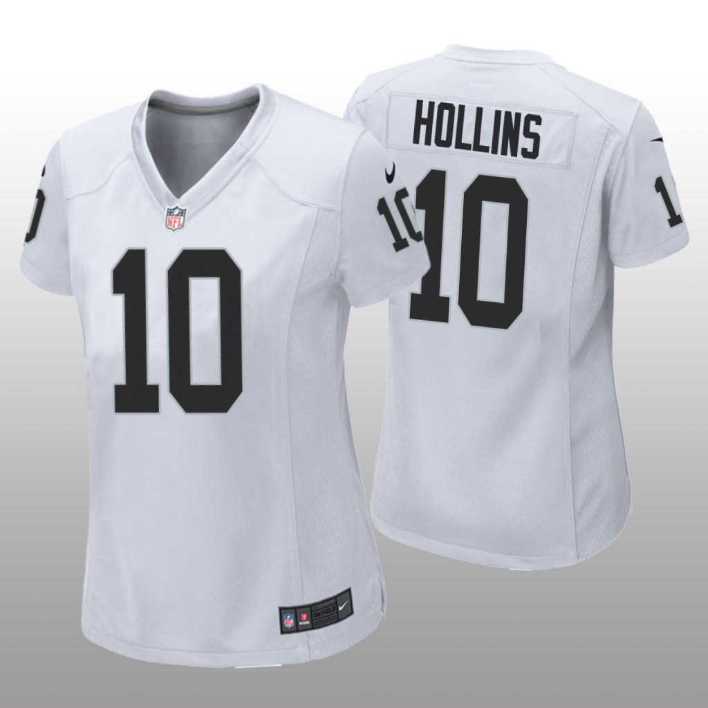 Las Vegas Raiders Mack Hollins White Jersey Game - Women's