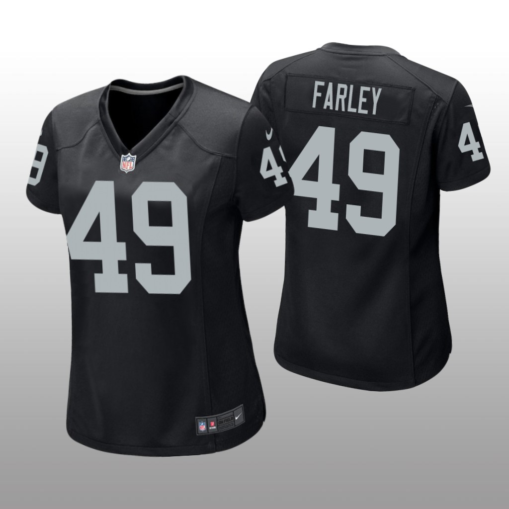 Las Vegas Raiders Matthias Farley Black Jersey Game - Women's