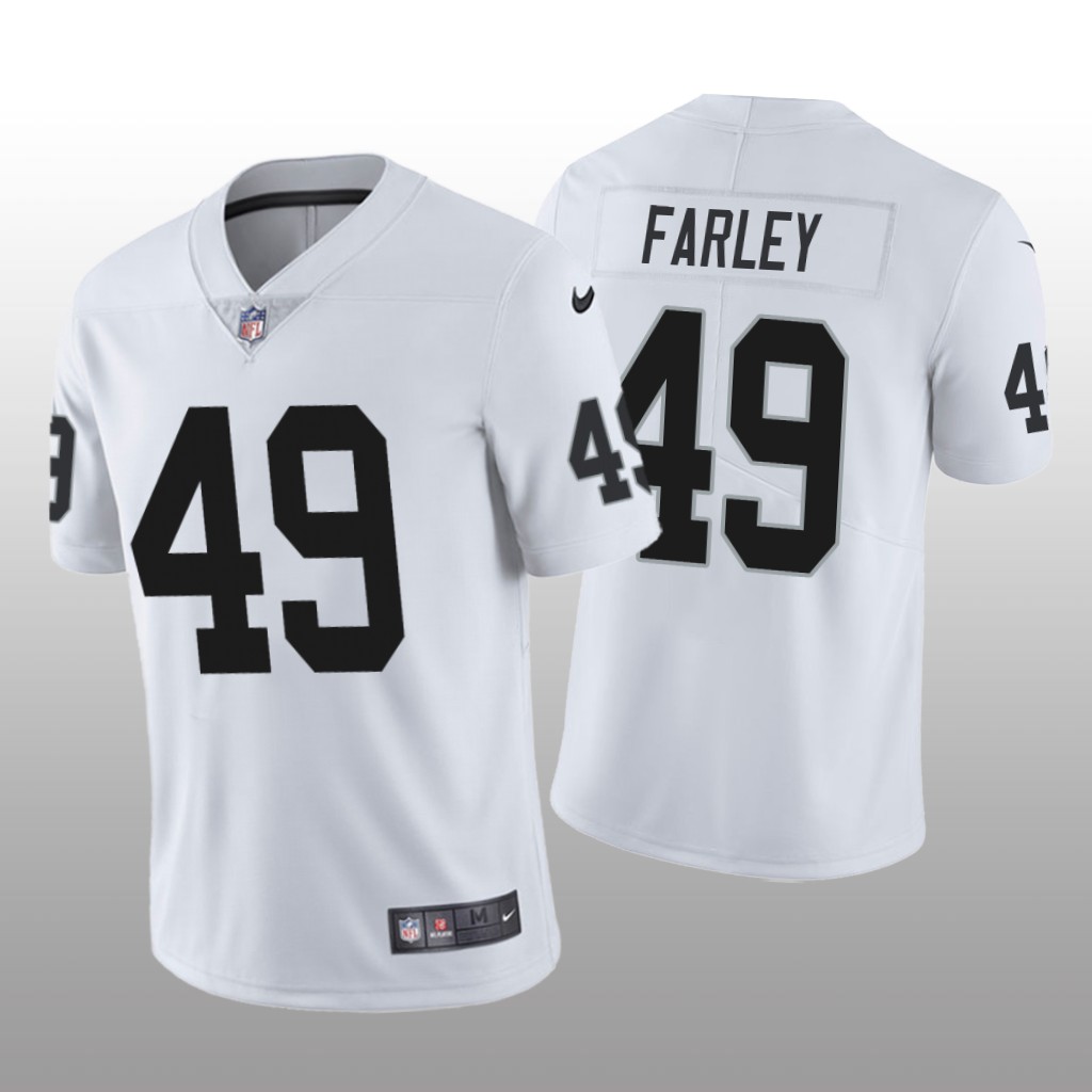 Las Vegas Raiders Matthias Farley White Jersey Vapor Limited Vapor Limited - Men's
