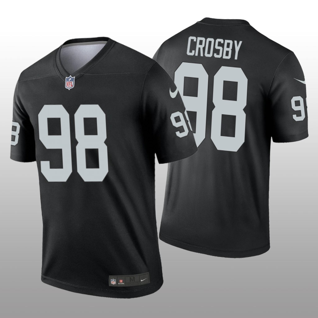 Las Vegas Raiders Maxx Crosby Black Jersey Legend - Men's