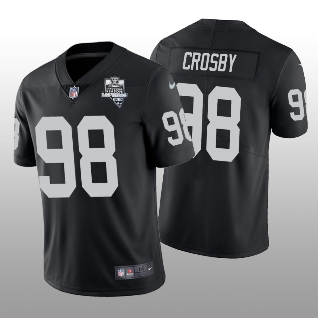 Las Vegas Raiders Maxx Crosby Black Vapor Limited Jersey 2020 Inaugural Season Men's