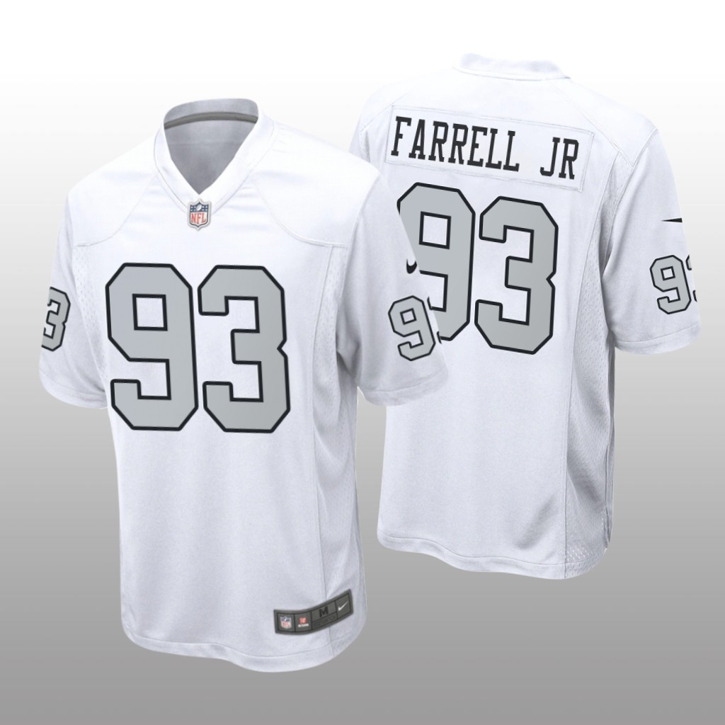 Las Vegas Raiders Neil Farrell Jr. White Jersey Alternate Game - Men's