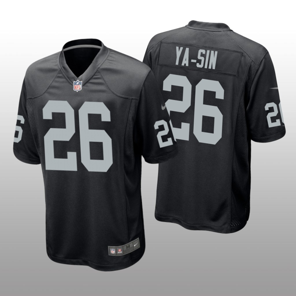 Las Vegas Raiders Rock Ya-Sin Black Jersey Game - Men's