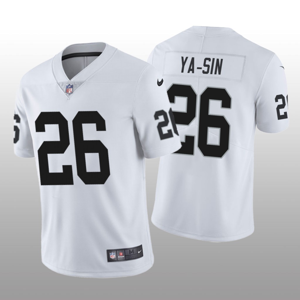 Las Vegas Raiders Rock Ya-Sin White Jersey Vapor Limited - Men's