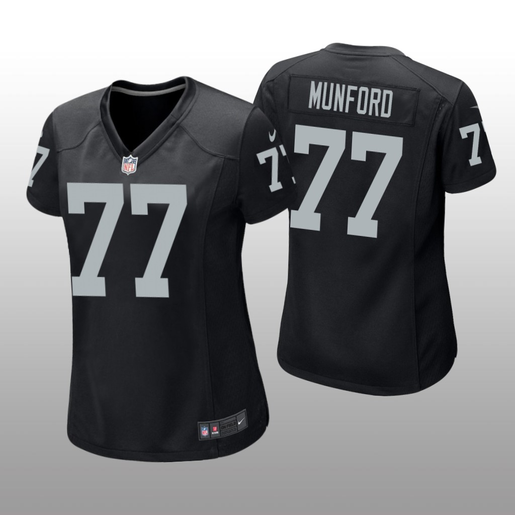 Las Vegas Raiders Thayer Munford Black Jersey Game - Women's