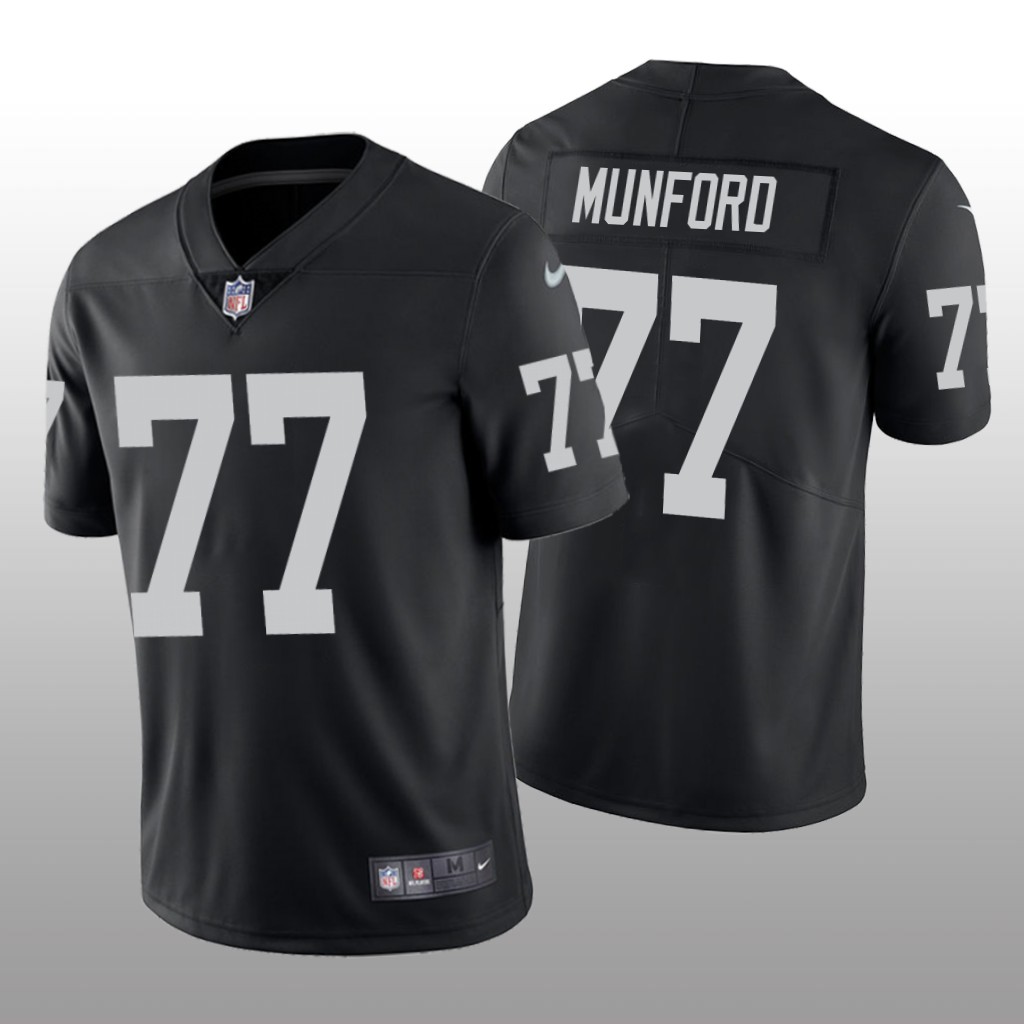 Las Vegas Raiders Thayer Munford Black Jersey Vapor Limited - Men's