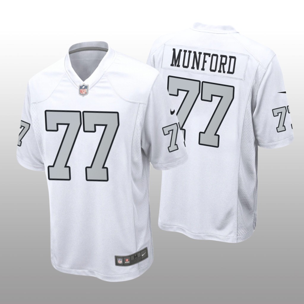 Las Vegas Raiders Thayer Munford White Jersey Alternate Game - Men's
