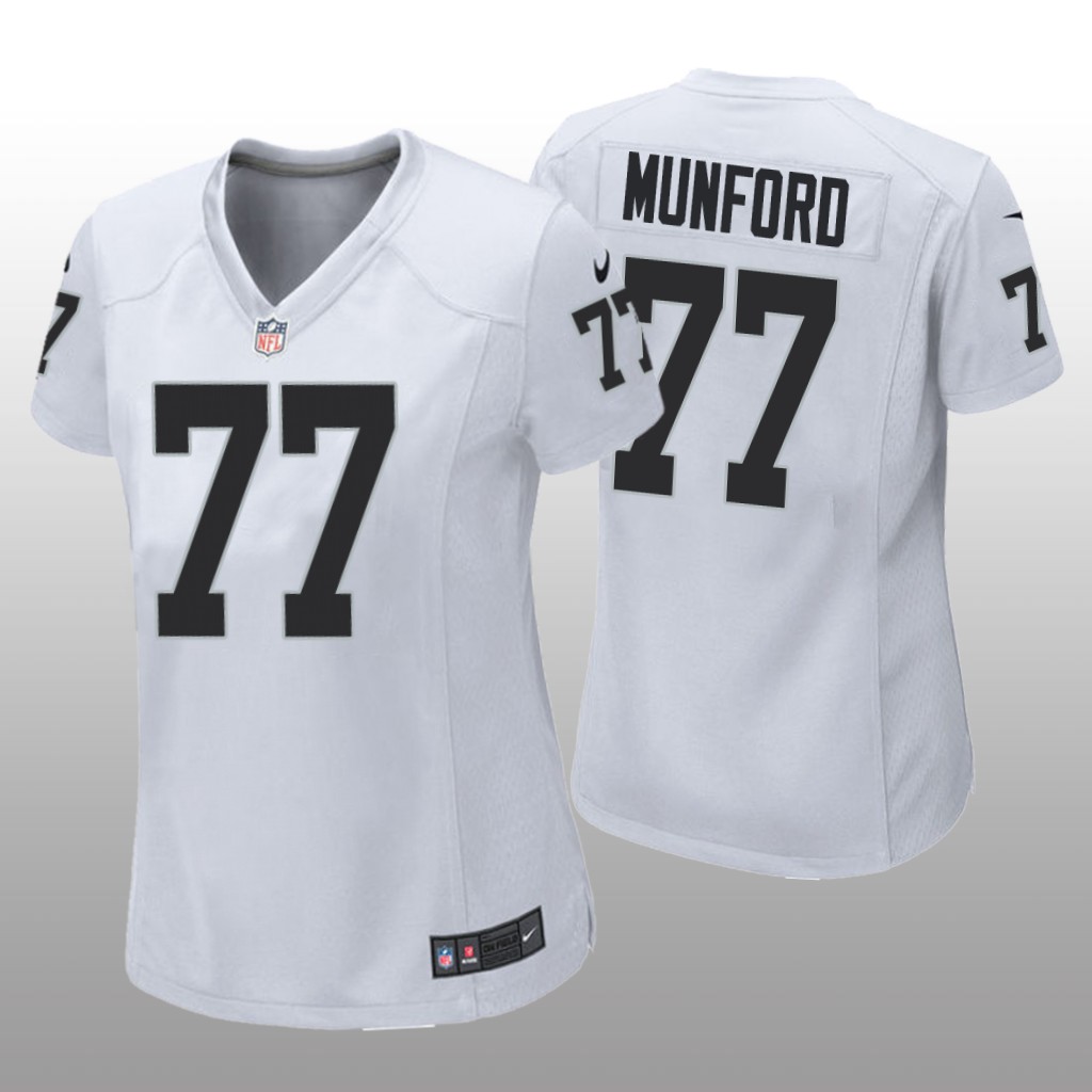 Las Vegas Raiders Thayer Munford White Jersey Game - Women's