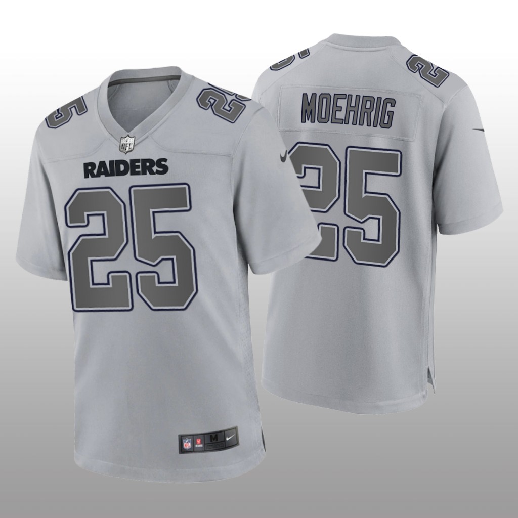 Las Vegas Raiders Trevon Moehrig Gray Jersey Atmosphere Fashion Game - Men's